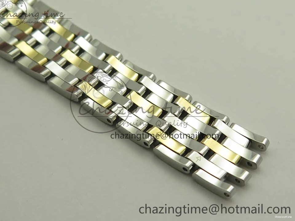0512 Versatile De Ville Prestige Ladies 32.7mm SS MKF 1:1 Best Edition White MOP Dial Roman Markers on SS YG Bracelet MIYOTA 7967